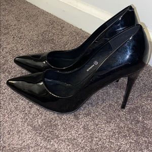 Black Patent Leather Pumps
